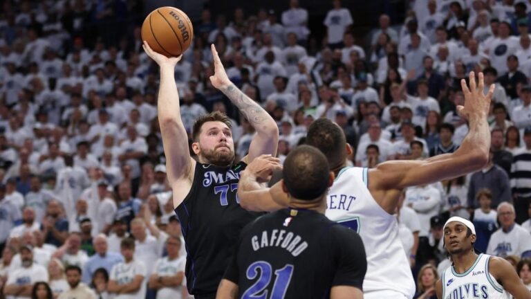 NBA Playoffs 2023-24: Mavericks take 2-0 lead over Wolves with crunch Doncic 3-pointer