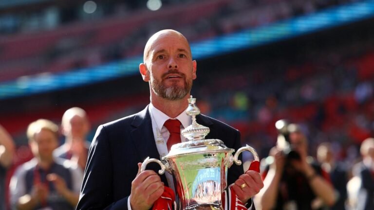 Ten Hag leaves it late with FA Cup triumph as Man United exit looms