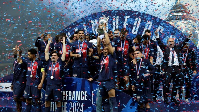 PSG beats Lyon 2-1 to win French Cup in Mbappe’s last game