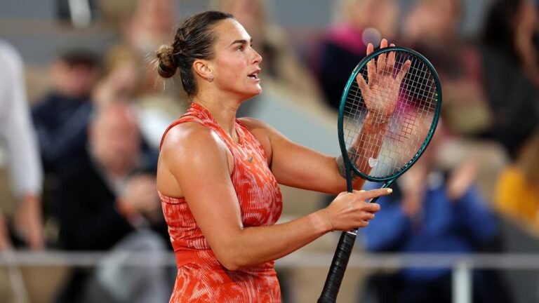 French Open 2024: Sabalenka powers into second round after beating Andreeva