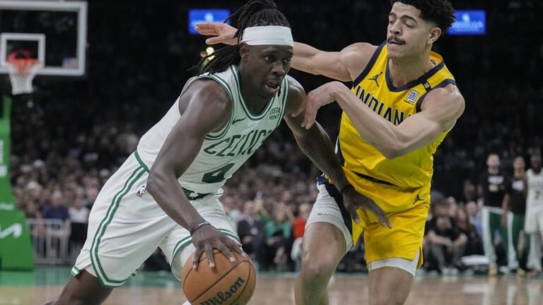 NBA Playoffs 2023-24: Celtics surge late vs Pacers, take 3-0 lead in East finals