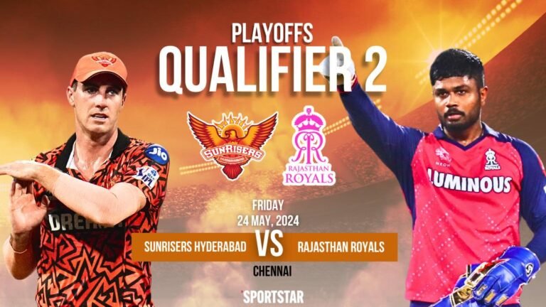 SRH vs RR Live Score Qualifier 2, IPL 2024: Sunrisers Hyderabad, Rajasthan Royals square off in Chennai for place in final