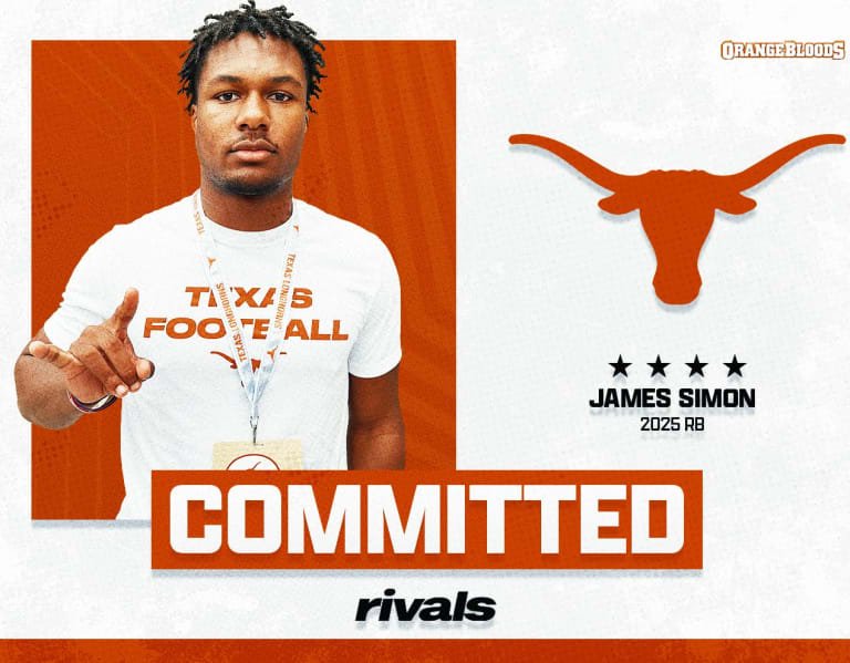 Four-star RB James Simon Commits To Texas