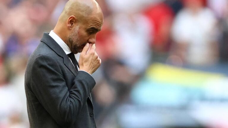 How many Cup finals have Pep Guardiola lost as a manager?