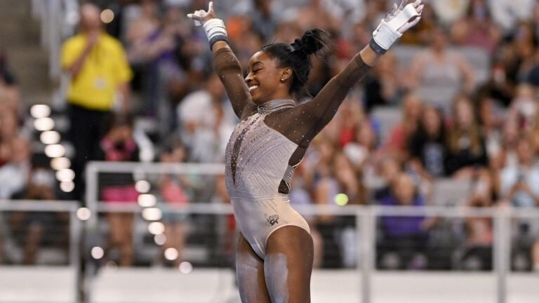 Simone Biles continues Paris Olympics prep by cruising to her 9th U.S. Championships title