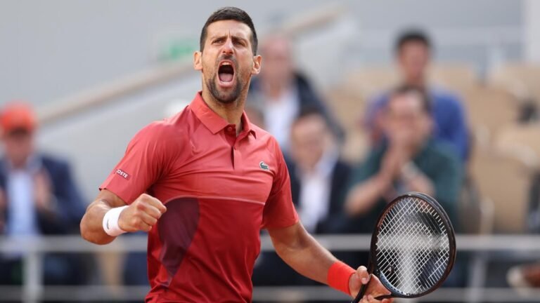 French Open 2024: Djokovic breaks Federer’s all-time record for most Grand Slam wins, quarterfinal appearances