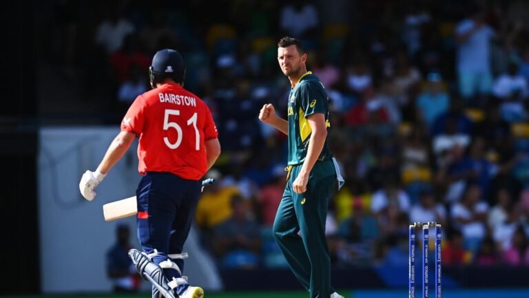 T20 World Cup 2024: England’s title defence in tatters after deflating defeat to Australia