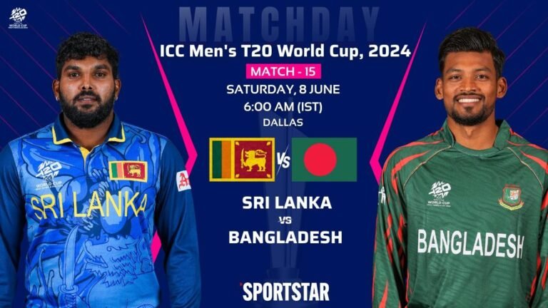 SL vs BAN Live Score, T20 World Cup 2024: Sri Lanka takes on Bangladesh in Texas; Toss at 5:30AM IST